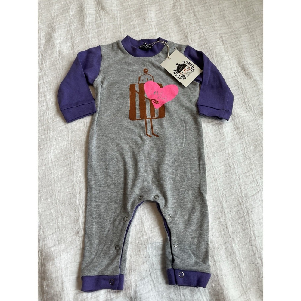 Corby Lindersticks NWT Love Cartoon Romper 3-6M